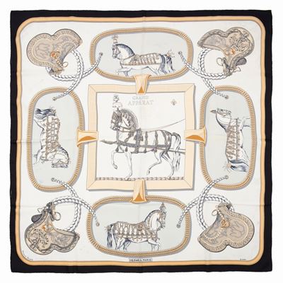 Christiane Vauzulles, Foulard Grand Apparat, 1971, seta