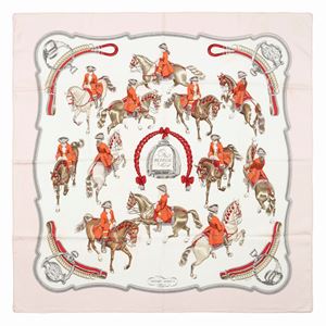 Reprise silk twill scarf