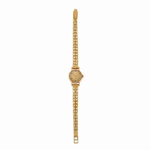 A 18k yellow gold lady's wristwatch, Longines