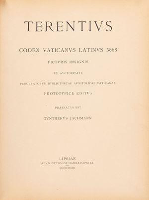 Terentius Codex Vaticanus Latinus 3868