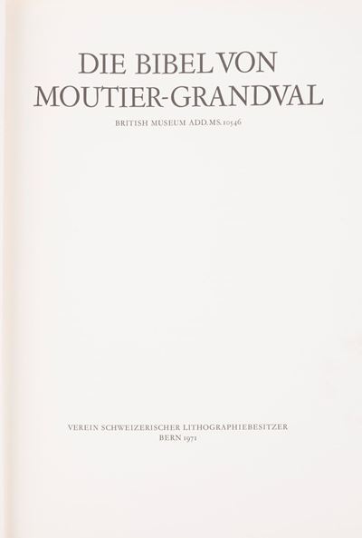 Die Bibel Von Moutier-grandval