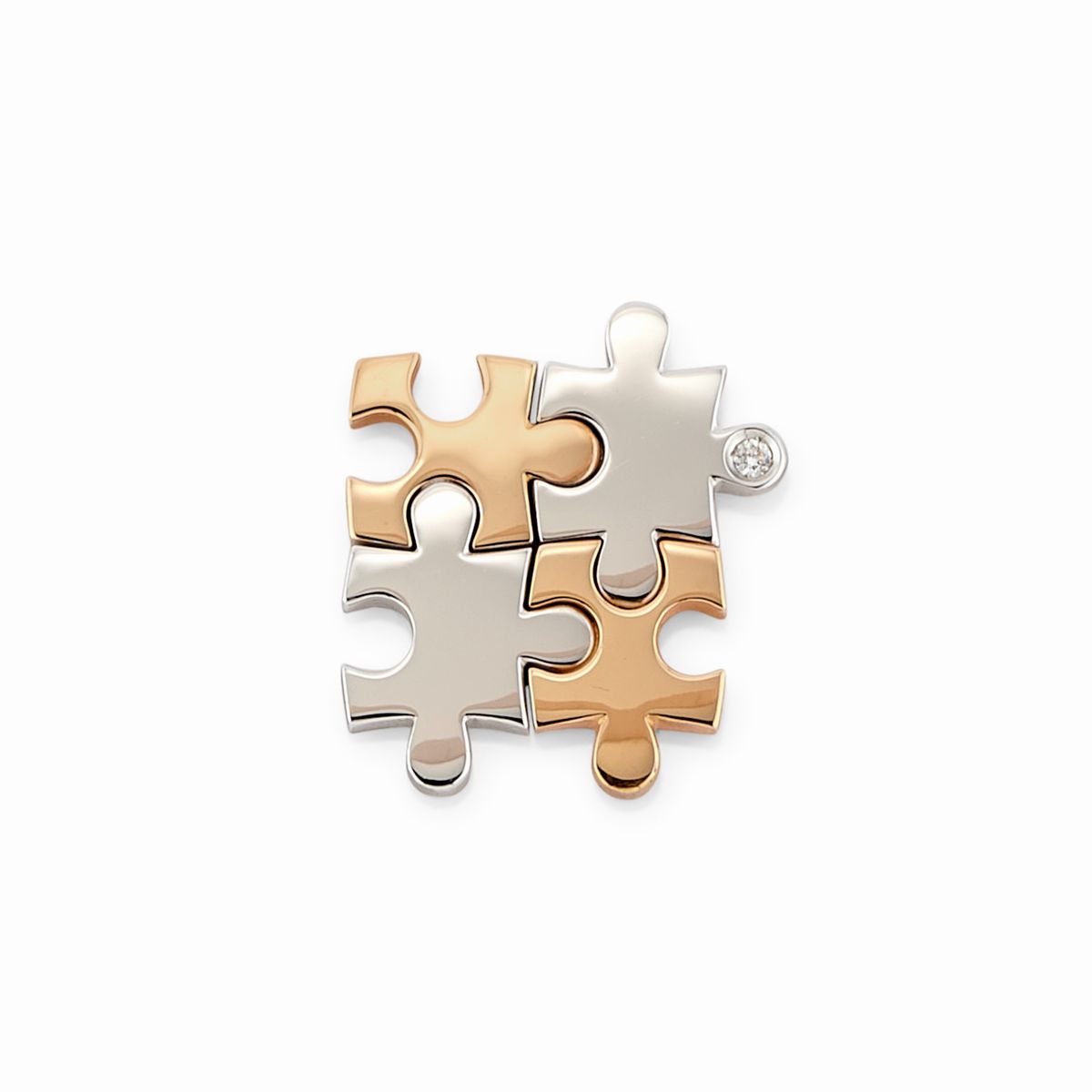 Sei Gioielli nei Tre Ori 18k con Diamanti Neri e Incolori