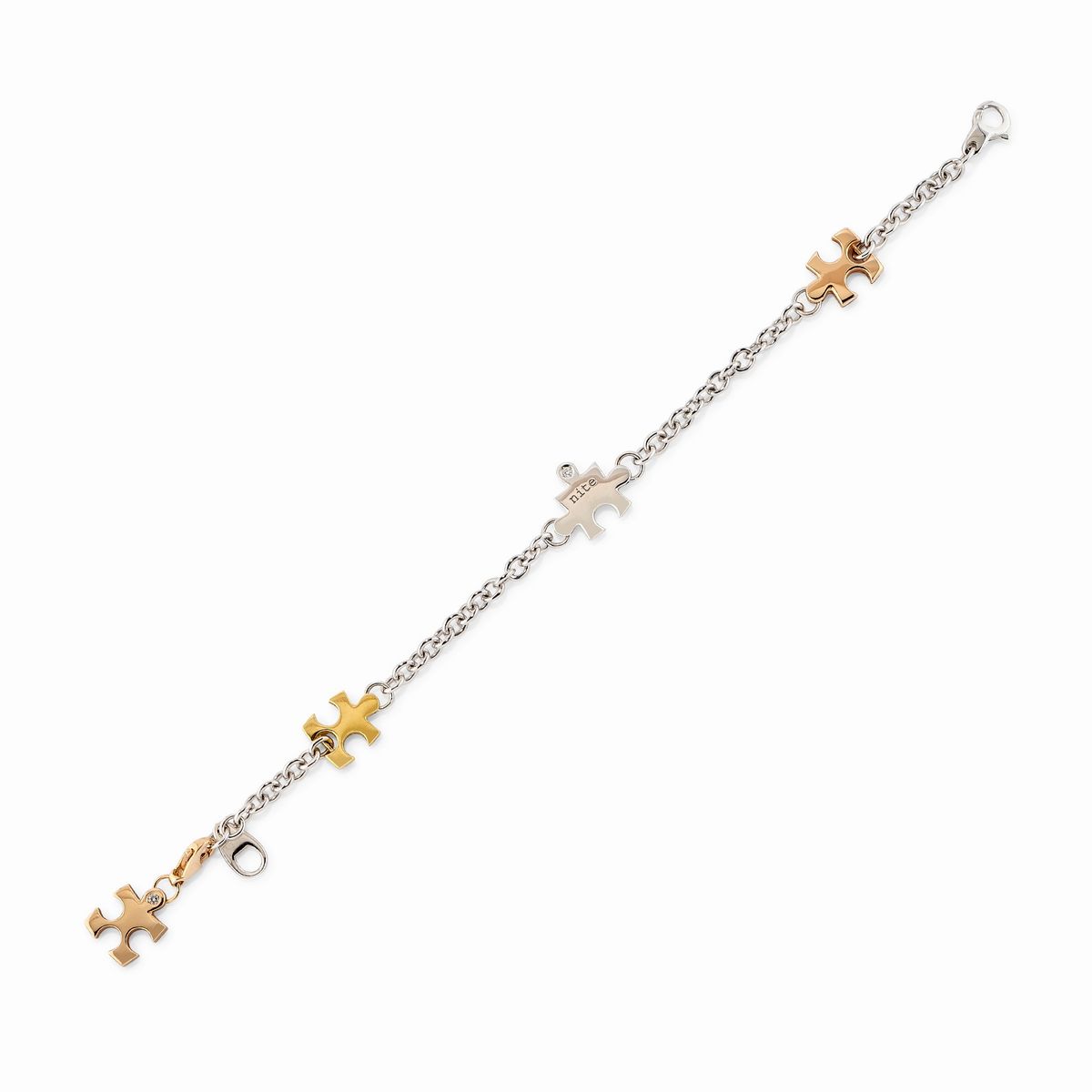 Sei Gioielli nei Tre Ori 18k con Diamanti Neri e Incolori