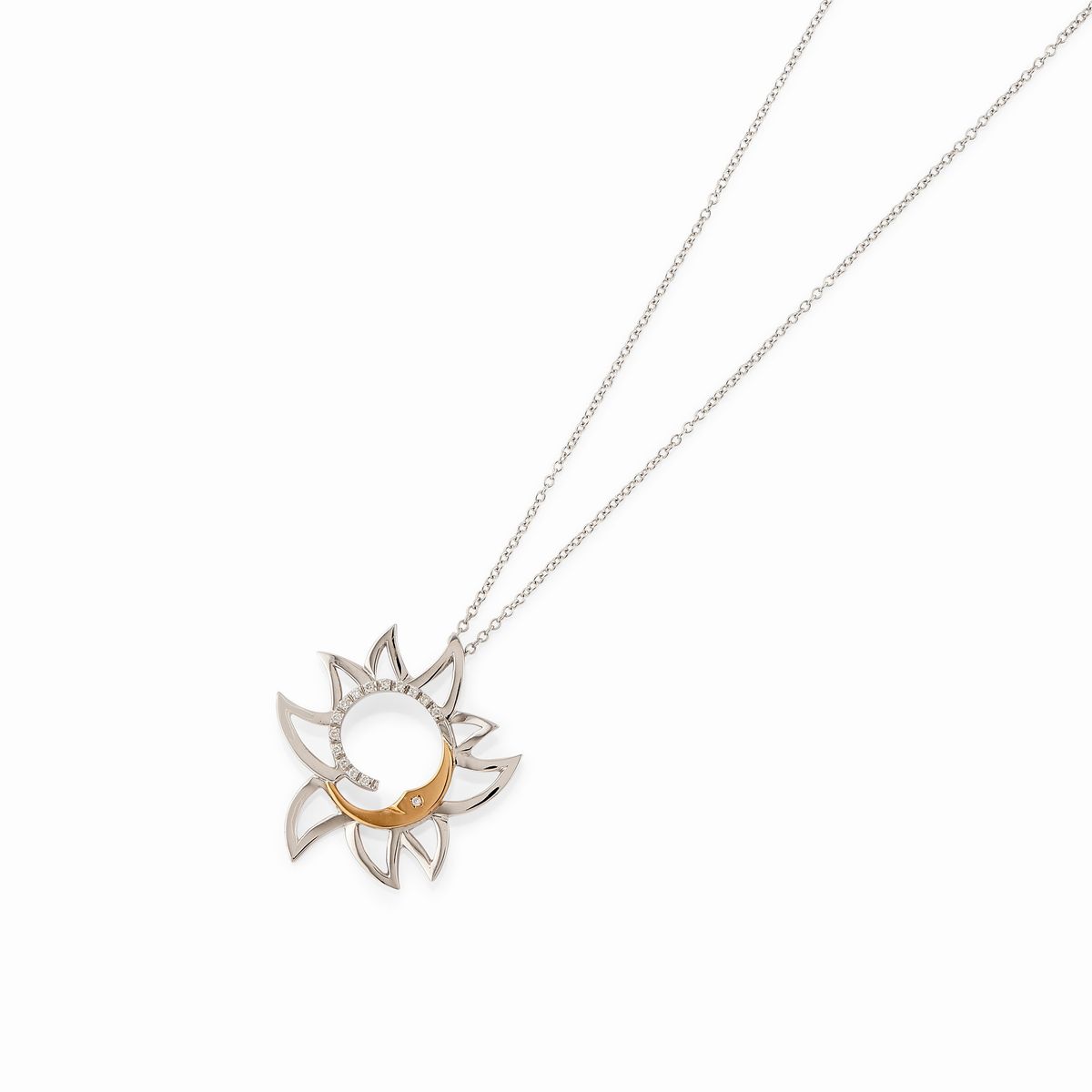 Cinque Gioielli in Oro Bianco e Rosa 18k, Diamanti e Cammeo
