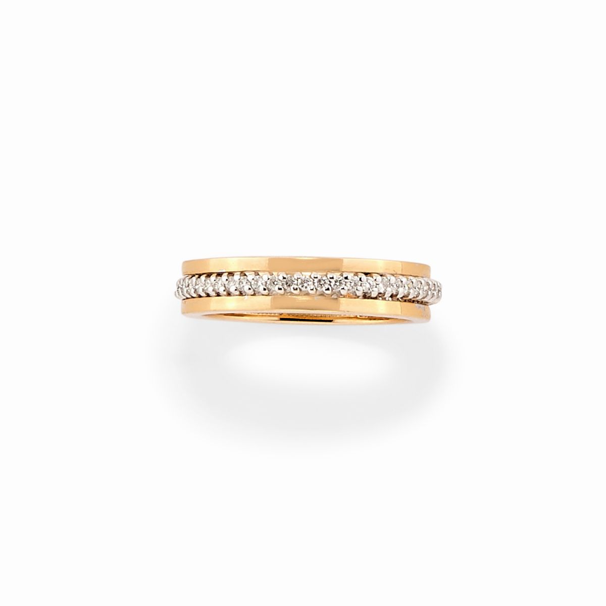 Cinque Gioielli in Oro Bianco e Rosa 18k, Diamanti e Cammeo