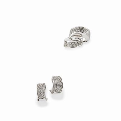 Demi-parure in Oro Bianco 18k e Diamanti