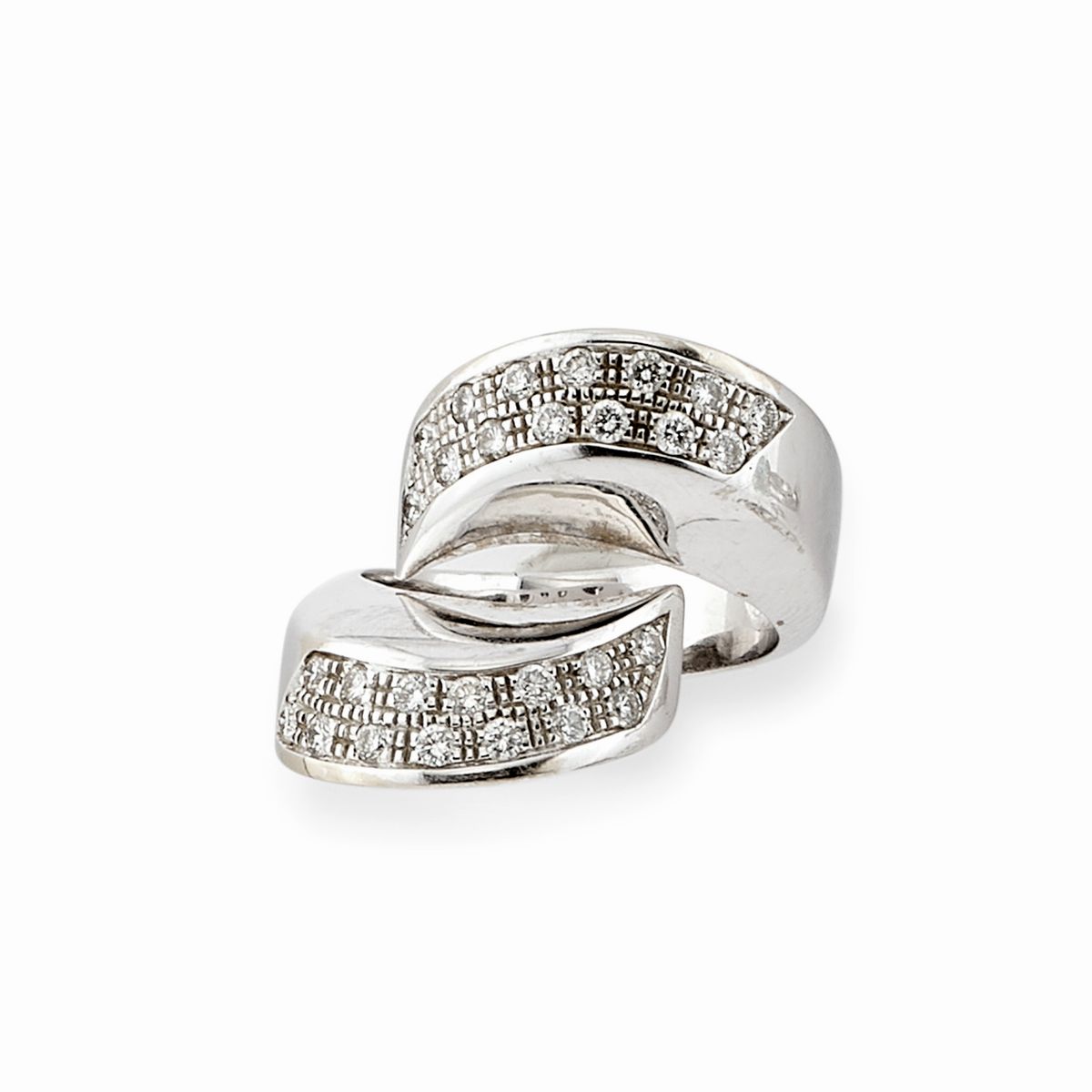 Demi-parure in Oro Bianco 18k e Diamanti