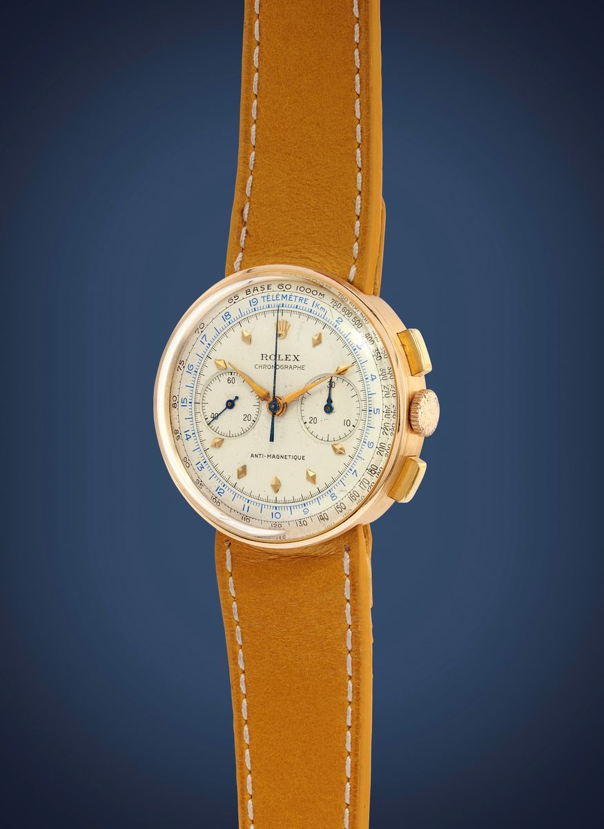 Cronografo Rolex, Referenza 3233, anni '30, oro 18k