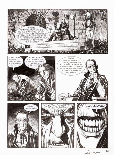 Dampyr - Lo schermo demoniaco, matita e china su cartoncino