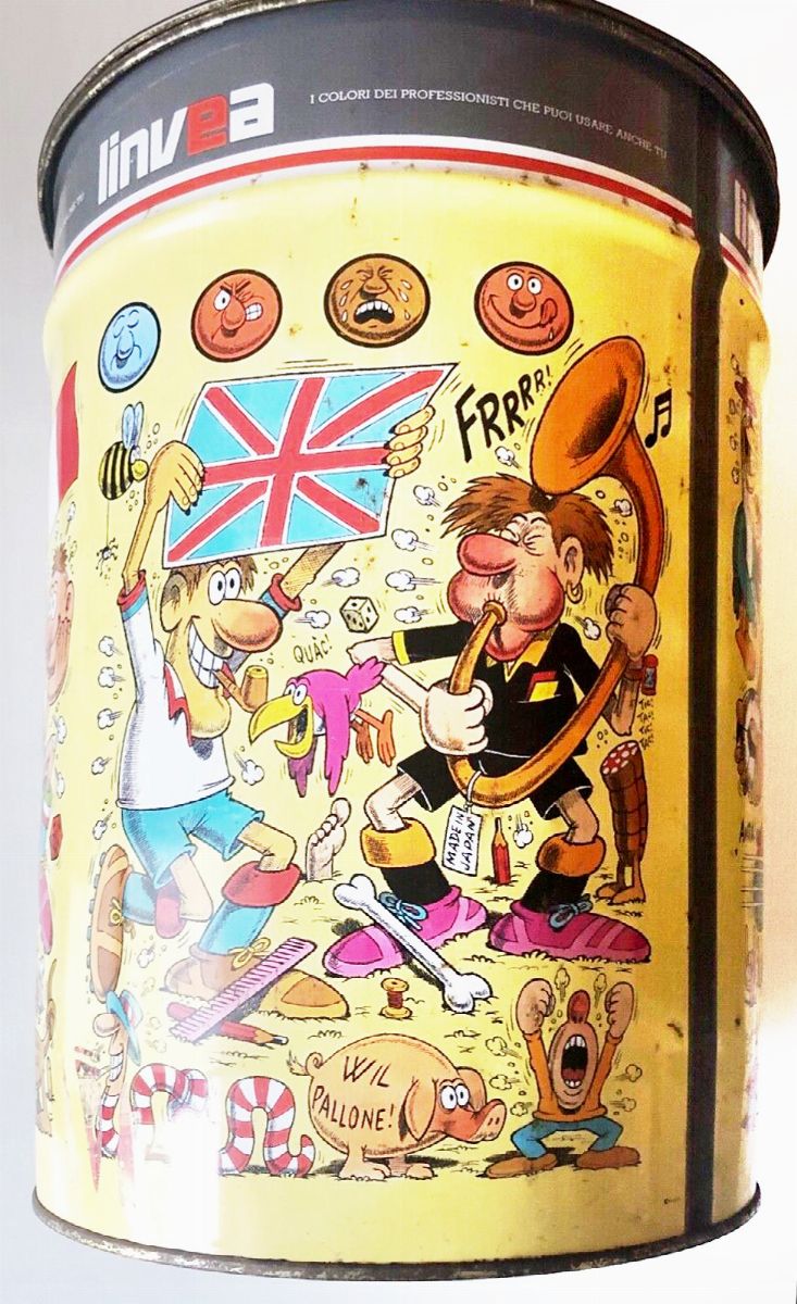 Benito Jacovitti - Mondiali di calcio, matita, china e ecoline su cartoncino