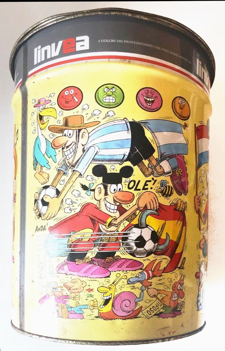 Benito Jacovitti - Mondiali di calcio, matita, china e ecoline su cartoncino