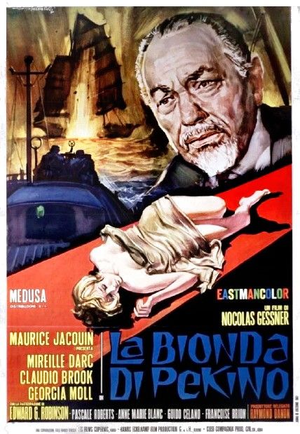 Rodolfo Gasparri - La bionda di Pechino (Bozzetto per locandina, tempera su cartone)