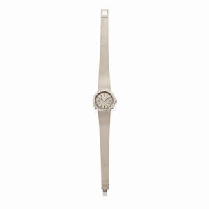 A 18k white gold and diamond wristwatch, Zenith