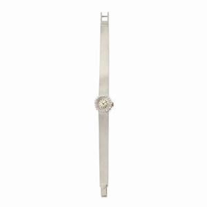 A 18k white gold and diamond wristwatch, Zenith