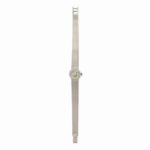 A 18k white gold and diamond wristwatch, Zenith
