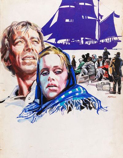Ciriello, Bozzetto originale per 'Karl e Kristina' (The Emigrants), tempera su cartoncino