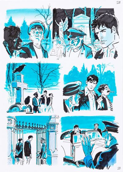 Dylan Dog - Il tango delle anime perse, matita, china e ecoline su cartoncino