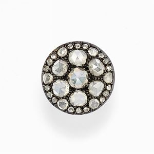 Anello in argento e diamanti, xix secolo