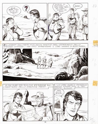 Zagor - Hellingen!, matita e china su cartoncino