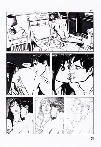 Dylan Dog - Nel segno del dolore, matita e china su cartoncino