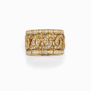Cartier - Anello in oro 18k e diamanti