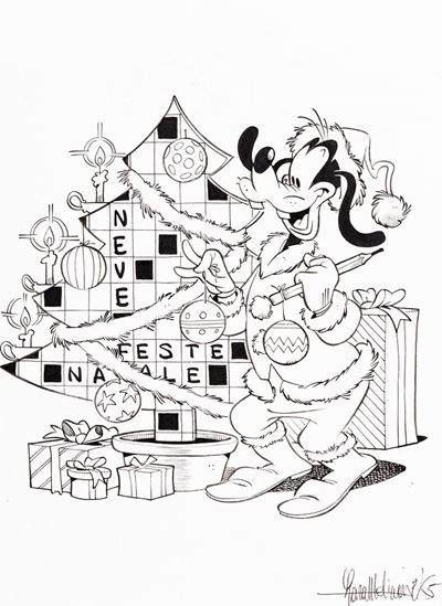 Disney Enigmistica - Originale di copertina del Dicembre 2005