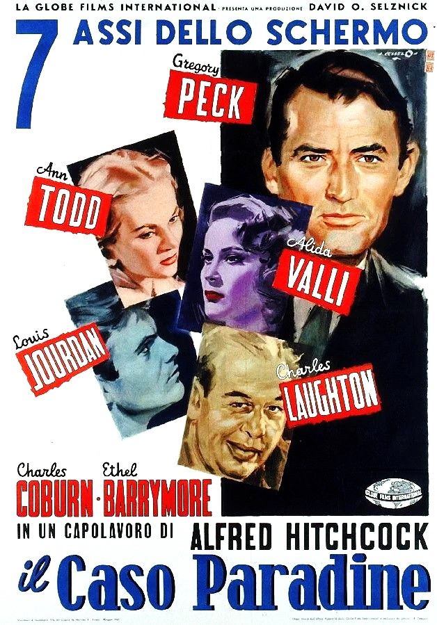 Angelo Cesselon - Bozzetto originale per 'Il caso Paradine' (The Paradine Case), tempera su carto...