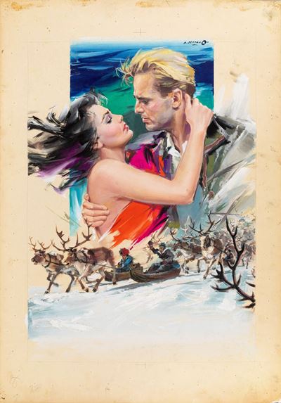 Laila la figlia della tempesta, tempera su cartoncino, 70 x 100 cm, 1958
