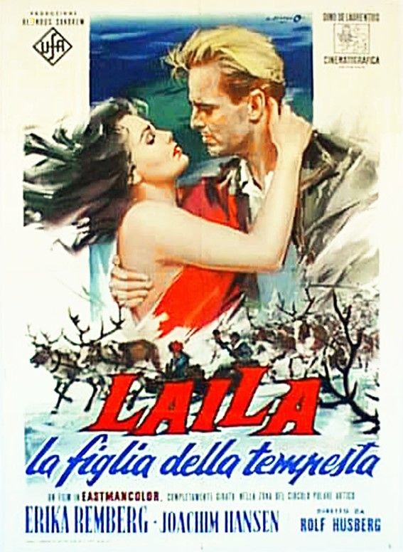 Angelo Cesselon - Laila la figlia della tempesta, tempera su cartoncino, 70 x 100 cm, 1958