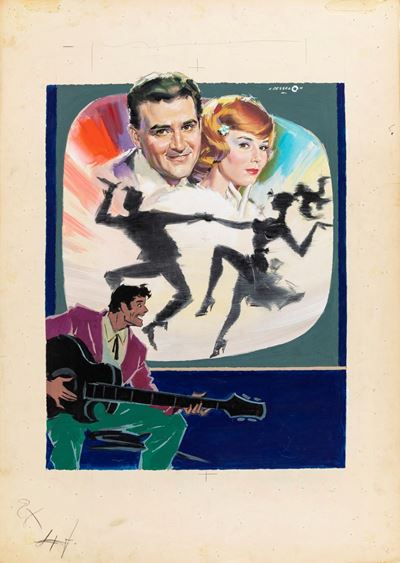 I Teddy boys della canzone, tempera su cartoncino