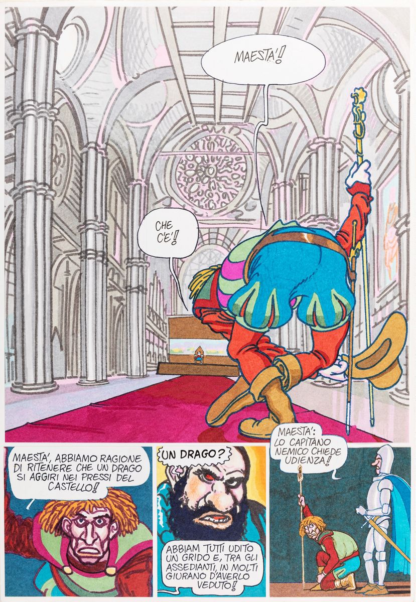 Andrea Pazienza - Zanardi medievale 1988 | Original Comic Arts