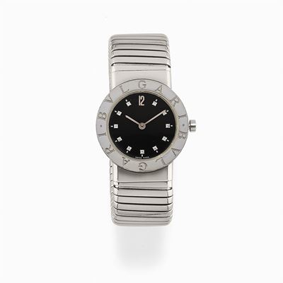 Orologio in Acciaio e Diamanti