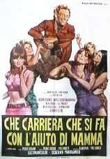 Rodolfo Gasparri - Bozzetto per la locandina di 'Che carriera che si fa con l'aiuto di mammà', te...