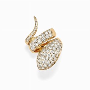 Anello in oro 18k e diamanti