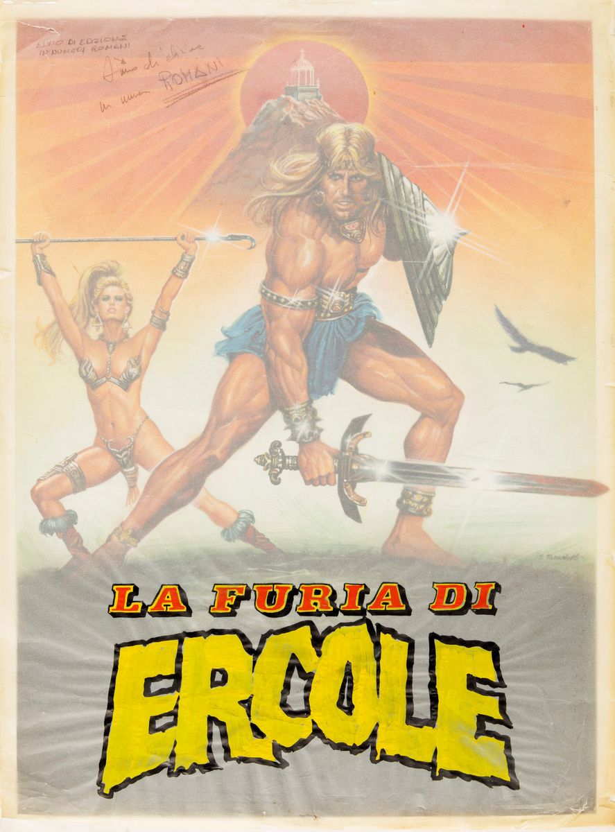 Ezio Tarantelli - La furia di Ercole, tempera su cartone, 1974