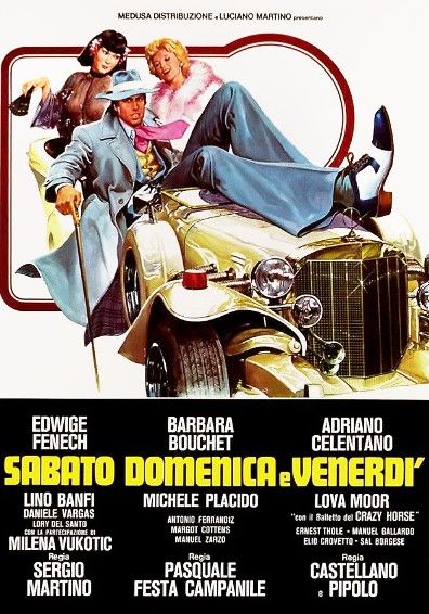 a.n.I. (autore Non Identificato) - Bozzetto di film, 'Sabato, domenica e venerdì', china e biacca...
