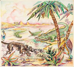 Favole esopiane -I cani e i coccodrilli