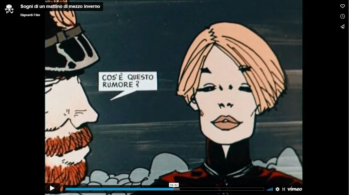 Studio Bignardi - Hugo Pratt, Corto Maltese e un sogno di un mattino di mezzo inverno, tempera su...