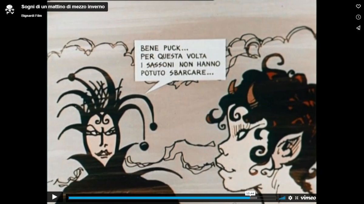 Studio Bignardi - Pratt, Corto Maltese e un sogno di un mattino di mezzo inverno, tempera su rodo...