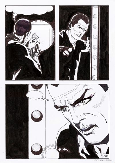 Diabolik - matita, china e pennarello su carta