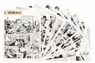 Gli Aristocratici - L'usuraio, matita e china su cartoncino
