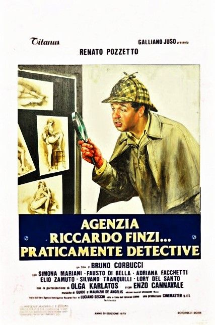 Averardo Ciriello - Bozzetto per la locandina del film 'Agenzia Riccardo Finzi...praticamente det...