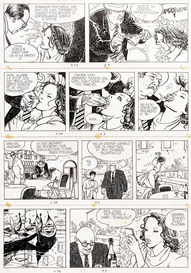 Milo Manara Sognare Forsele Avventure Asiatiche Di Giuseppe Bergman 1986 Fumetti Tavole 