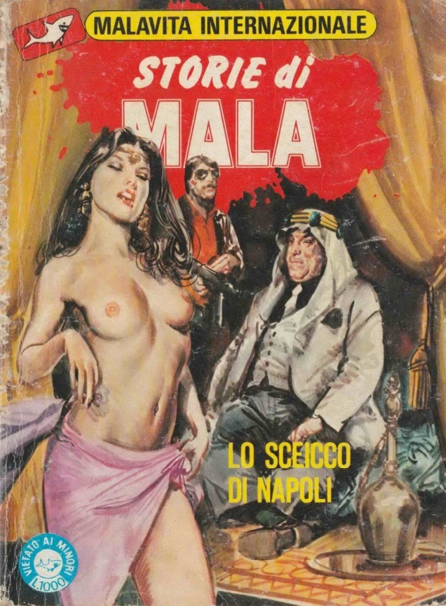 Roberto Molino - Lo sceicco di Napoli, tempera su cartone
