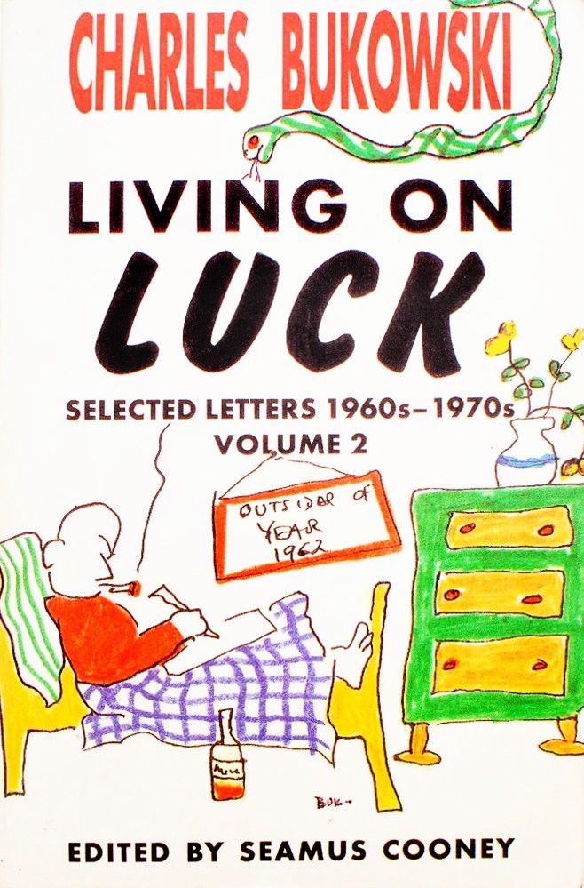 Charles Bukowski - Living on Luck - Disegno originale in china su carta