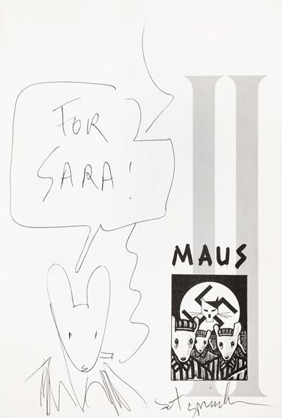 Disegno originale per 'Maus', biro su carta