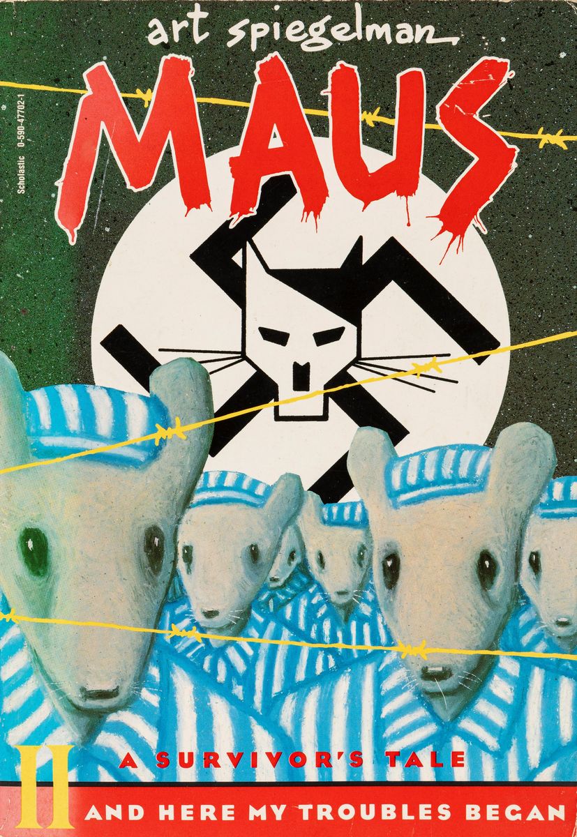 Art Spiegelman - Disegno originale per 'Maus', biro su carta