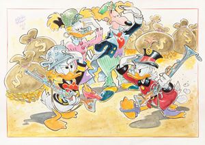 Paperone ispeziona le truppe