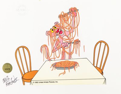 Pink Panther - Serigrafia a colori su rodovetro