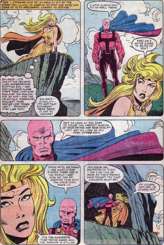Sal Buscema - Eternals - Masked Gods!, matita e china su cartoncino Marvel